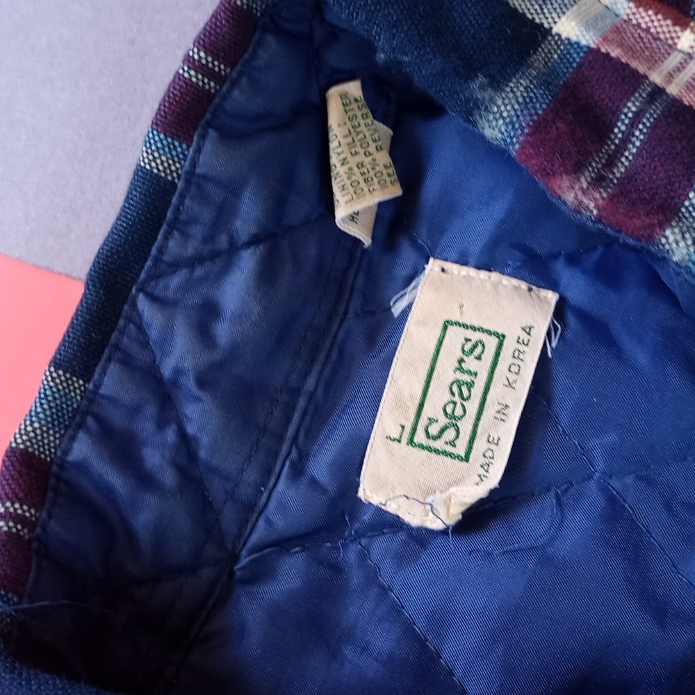 Vintage 1970s Sears Lumberjack Plaid Button-Up Jacket unisex - Picture 2 of 10